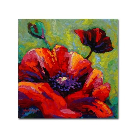 Marion Rose 'Poppy I' Canvas Art,18x18